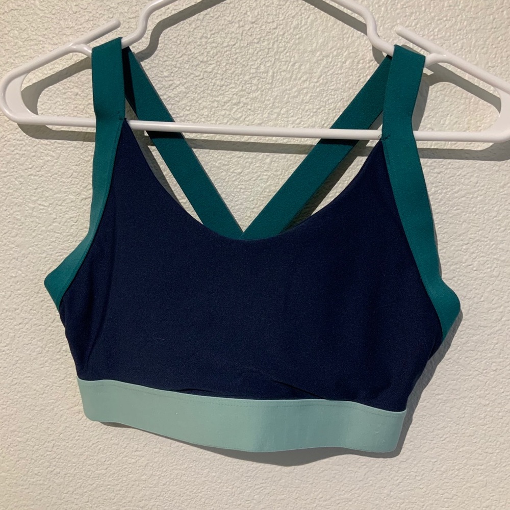 Multi colored sports bra